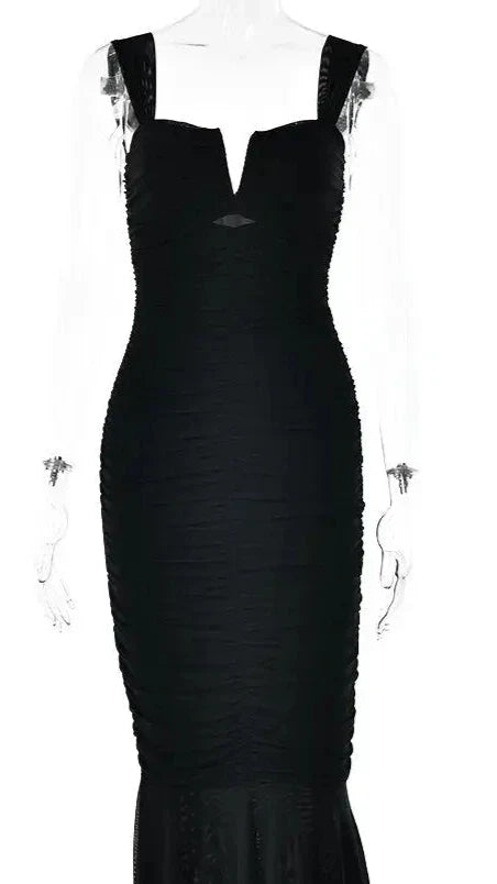 Vestido Midi Drapeado