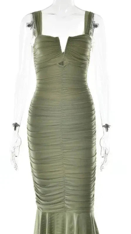 Vestido Midi Drapeado