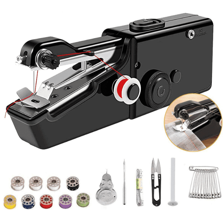 Maquina de Costura Portátil - Kit Completo
