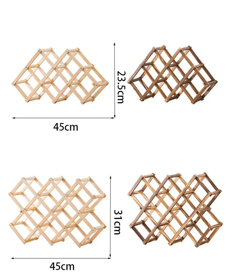 Adega Porta Vinho Portátil Madeira